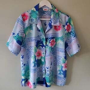 Alia 10 Vintage 90s Retro Artsy Dopamine Eclectic Grandma Button Down Shirt